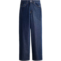 H&M Feather Soft Super Wide Ultra High Jeans - Dark Denim Blue