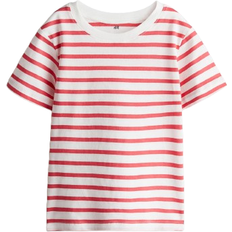 H&M Cotton T-shirt - White/Red Striped (0611503097)