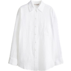 H&M Oversized Linen Shirt - White