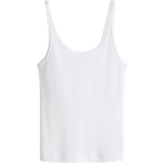 H&M Ribbed Vest Top - White