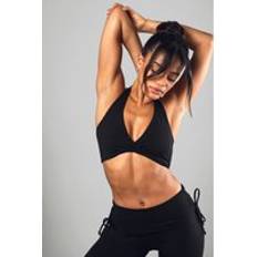 Boohoo Underwear boohoo Womens DSGN Studio Supersoft Sculpt Twist Front Light Support Sports Bra - Black