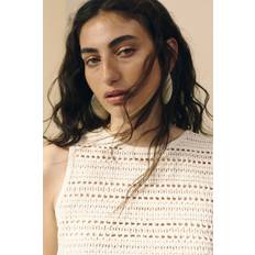 H&M Crochet-Look Vest Top - Cremefarben