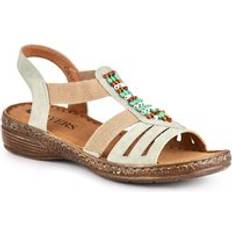 Pavers Elasticated Strappy Sandals - Green