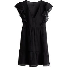 H&M Frill Trimmed Dress - Black