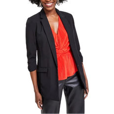 Women Blazers I.N.C International Concepts Women's Menswear Blazer - Deep Black
