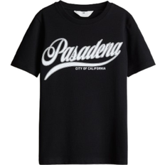 H&M Printed T- shirt - Black/Pasadena (1281260023)