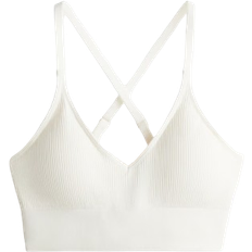 H&M Seamless Medium Support Sports bra with DryMove - White