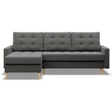 Ecksofa Dunkelgrau Sofa 4-Sitzer