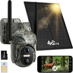 Övervakningskamera 4g Lemnoi 4G LTE Solar Surveillance Cameras with Pre-installed SIM Card