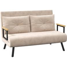 2 Seater - Sofa Beds Sofas Homcom Click Clack 2 Bed Settee Sofa 102cm 2 Seater