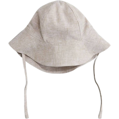 H&M Baby Sonnenhut aus Leinenmix Beige 74/80 6-12M