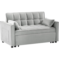 Futon Couches Grey Sofa 5.1" 2 Seater