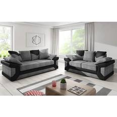 Sofa Set Sofas Luxury Life Dino Fabric Cord Sofa 195cm 2pcs 5 Seater