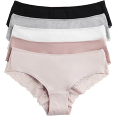 H&M Hipster Briefs 5-Pack - Light Pink/White/Black