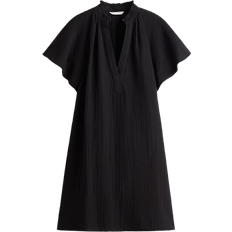 H&M A-Line Muslin Dress - Black