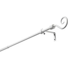 Vita Gardinstänger SoleVito Gardinstång Snäcka Vit Ø 16 mm Utdragbar 200-300 cm