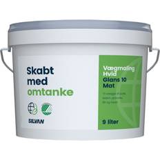 Silvan Skabt med Omtanke Glans 10 Vægmaling Mat hvid 9L