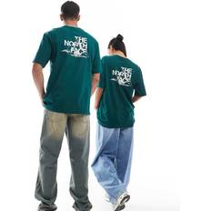 The North Face Oversize T-shirts The North Face Mountain Sketch Backprint Oversized T-shirt - Dark Green