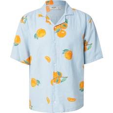 Orange - Oxford Shirts Hollister Printed Linen Short Sleeve Shirt - Multi