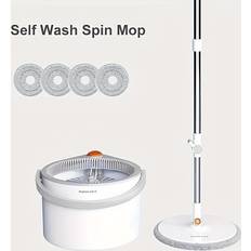 Cleaning Equipment & Cleaning Agents Temu Self-washing And Drying Spin Mop Set 1set