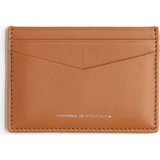 Leather Card Holder - Beige