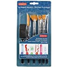 Derwent Målartillbehör Derwent Technique Penselset Set Med 6 Penslar