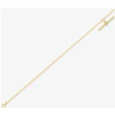 Women - Yellow Bracelets T.H.Baker 9ct Yellow Gold T-Bar Belcher Bracelet - 7inch
