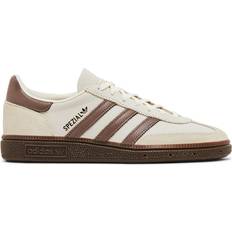 Beige - Women Handball Shoes adidas Handball Spezial W - Cream White/Trace Brown/Gum