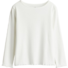 H&M Langærmet Jersey Top - Hvid