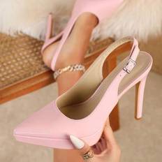 High Heel - Platform Heels & Pumps Shein Ultra High Heel Fashionable Elegant Sexy Waterproof Platform Pointed Toe Pumps - Women's
