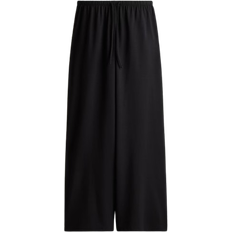H&M Straight Drawstring Trousers - Black