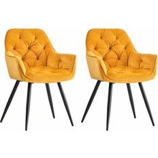 Shein Dining Chairs With Velvet Thick Padded Upholstered Chair
