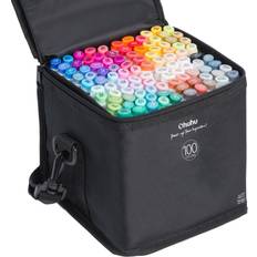 Ohuhu Dual Tip Art Markers with Carrying Bag 100-pack