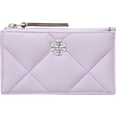 Tory Burch Kira Diamond Quilt Zip Card Case - Purple Heather