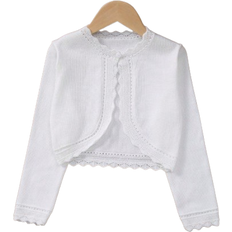 Shein Girls Elegant HollowOut Knitted Cardigan Summer