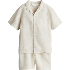 H&M Boys 2-Piece Linen Set - Beige