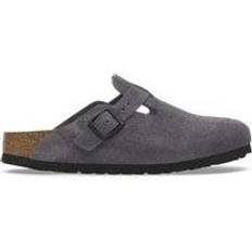 Clogs Birkenstock Boston Suede Leather - Velvet Grey