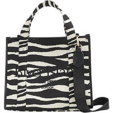 River Island Zebra Embroidered Tote Bag - Black