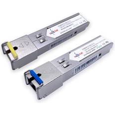 Mediekonverterare Elfcam 2 Pack 1.25 Gbps SFP, Singlemode SC Fiber Optic Connector 10KM DDM, TX 1310nm / RX 1550nm and TX 1550nm / RX 1310nm