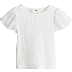 H&M Chiffon Sleeve Top - White