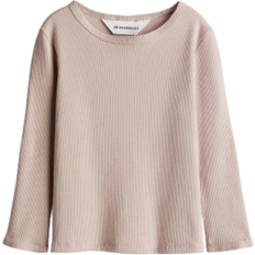 H&M Mädchen Geripptes Jerseyshirt Rosa 134/140 8-10Y