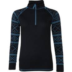 Stormberg Women's Halsafjell Half Zip Sweater - Jet Black/Spring Lake