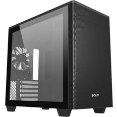 Mini Tower (Micro-ATX) Datorchassin FSP CST360 Tempered Glass Black