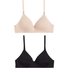 H&M MAMA Orange 2-pak vatteret amme-bh uden bøjle