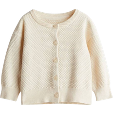 H&M Patterned Cotton Cardigan - Cream (1230505002)