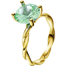 Pan Jewelry Drops Ring - Gold/Green
