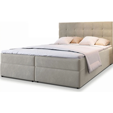 Masseno GLOS 140x200 cm Komplett-Set mit Matratze und Topper Boxspringbett 140 x207cm