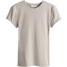 H&M Figurbetontes T-Shirt - Braun