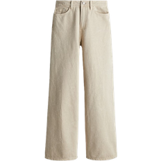Beige - Women Jeans H&M Wide Ultra High Jeans - Dusty Beige