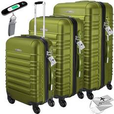 Kesser Hard Suitcase Set of 3 - Khaki
